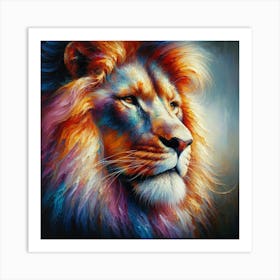 Lion Painting 2 Art Print