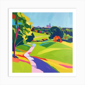 Abstract Park Collection Primrose Hill London 3 Art Print