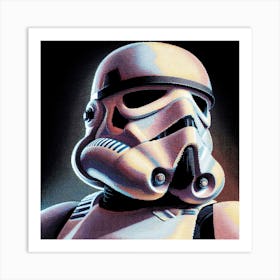 Stormtrooper Star Wars Dot Art Print Art Print