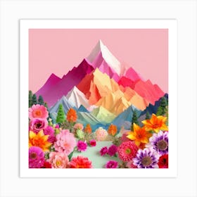 Firefly An Illustration Of A Beautiful Majestic Cinematic Tranquil Mountain Landscape In Neutral Col 2023 11 22t235538 Art Print