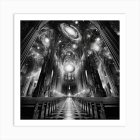 Cathedral In Space Art Print