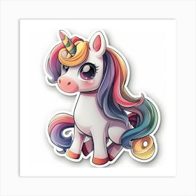 Unicorn Sticker 66 Art Print