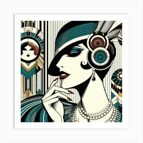 Deco Woman 18 Art Print