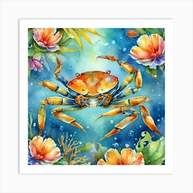 Crab Painting Art Print