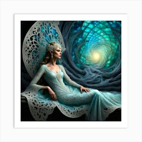 contemplating a portal Art Print