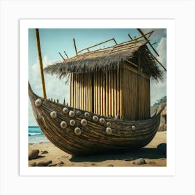 Hut On The Beach Art Print