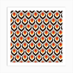 Colorful Retro Pattern 12 Art Print