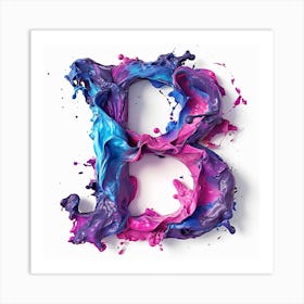 Letter B 9 Art Print