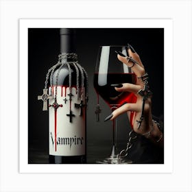 Vampire Wine 4 Art Print