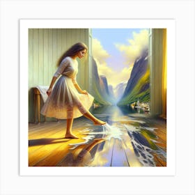 Immerse in happiness Art Print