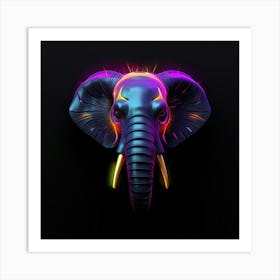 Neon Elephant 1 Poster