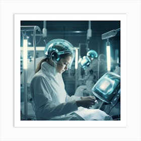 Futuristic Medical Concept Art Print