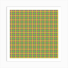 Plaid Fabric 106 Art Print