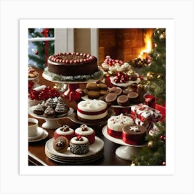 Christmas Desserts 5 Art Print