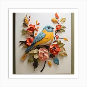 Bird On A Branch Art Print