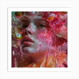 Lollipop Girl Art Print