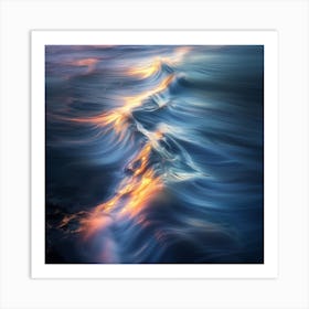 Sunset On The Ocean Art Print