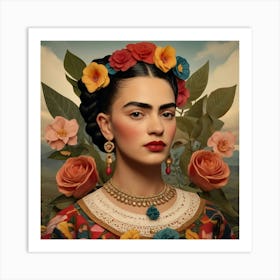 Default Default Vintage Frida Kahlo For Defferent Seasons Aest 3 (2) Art Print