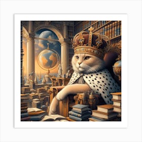 King Cat 3 Art Print