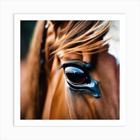 Close Up Of A Horse'S Eye 2 Art Print