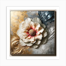 Abstract Flower Painting 5 Art Print