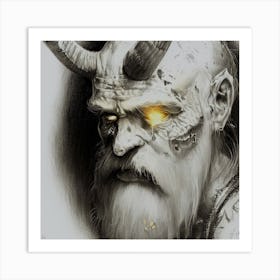 Demon Head Art Print