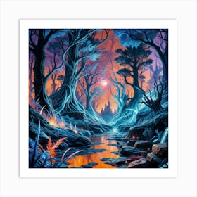 Fantasy Forest Art Print