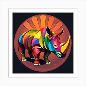 Rhino 7 Art Print