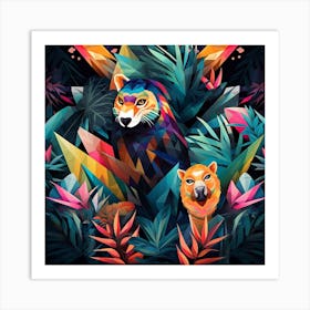 Jungle Animals Art Print