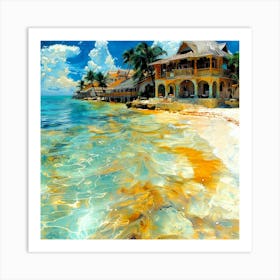 Bora Bora Water - Tropical Ocean Art Print