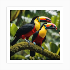 Toucans Art Print