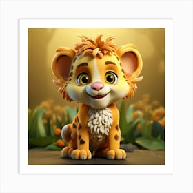 Lion Cub 10 Art Print