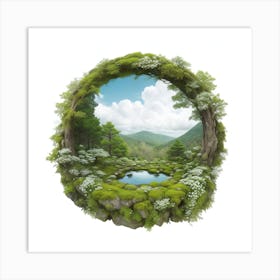 Mossy Forest Art Print