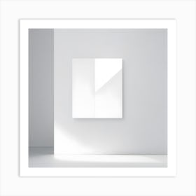 White Wall Art Print