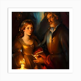 CANDLE LIGHT Art Print