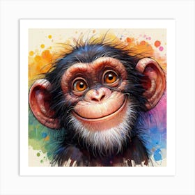 Chimpanzee 5 Art Print