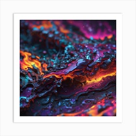 Abstract Painting color mesh Art Print