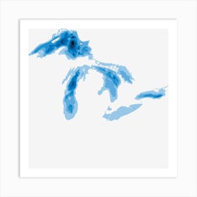 Great Lakes Art Print