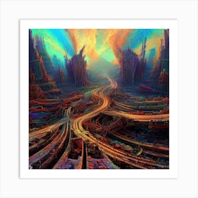 Fractal City Art Print