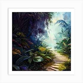 Path In The Jungle Art Print