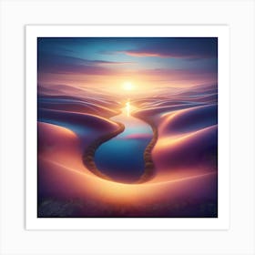 River Sky Art Print