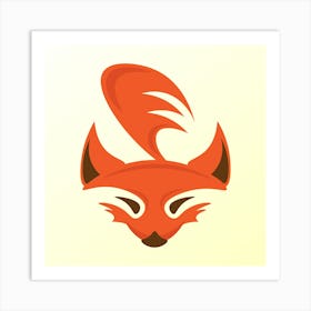 Fox Logo Art Print