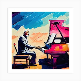 Masked Melodies of the Desert Art Print