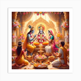 Lord Krishna Art Print