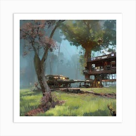 House In The Woods Art Print