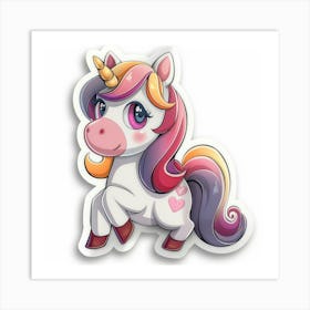 Unicorn Sticker 55 Art Print