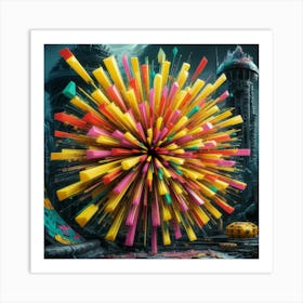 Colorful Explosion 2 Art Print