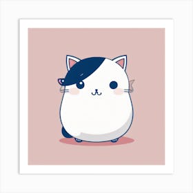 Kawaii Cat Art Print