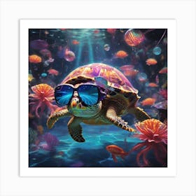 Marine animals Art Print