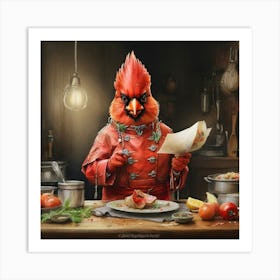 Cardinal Chef 4 Art Print